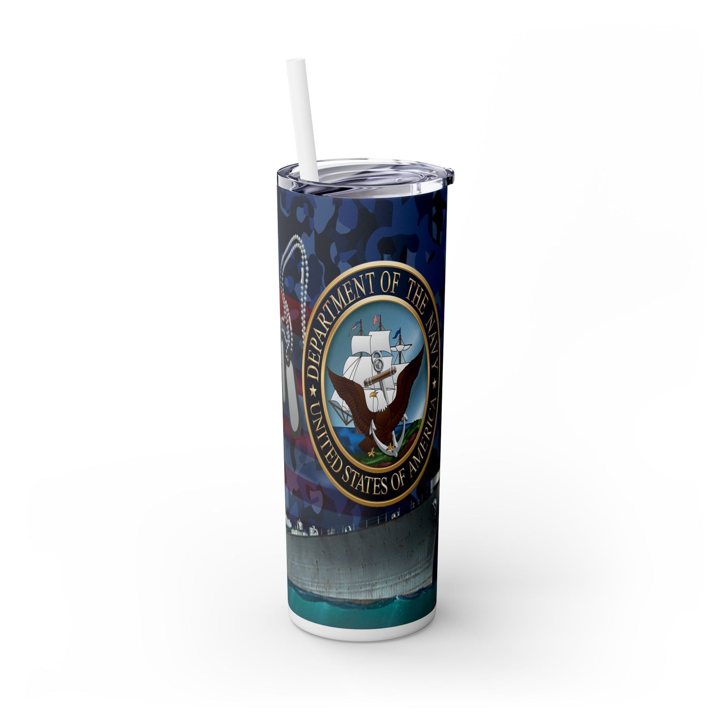 "Bat Dat Ash" Navy Tumbler, 20oz