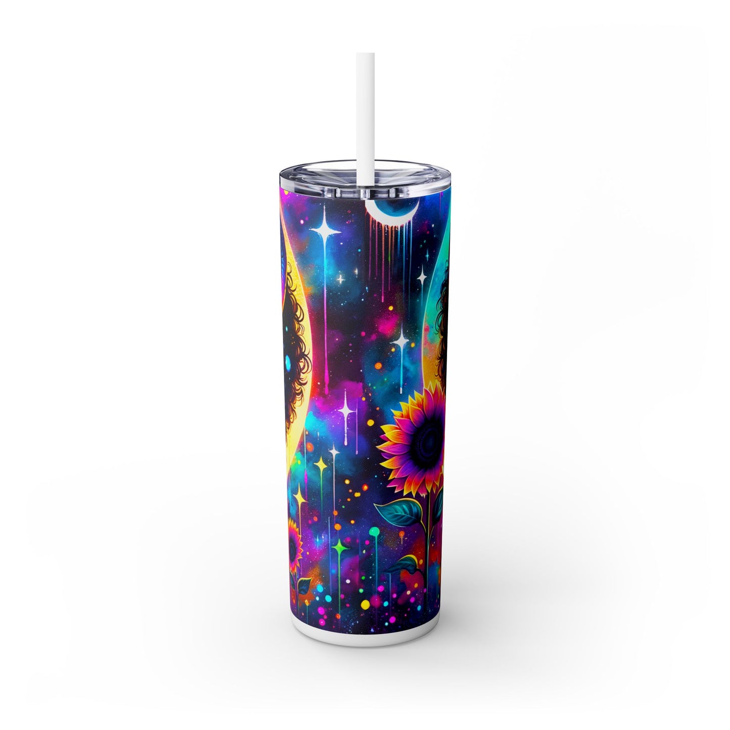 Aries Skinny Tumbler with Straw, 20oz